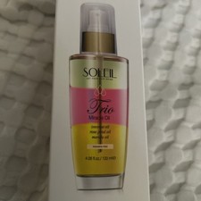 Soleil Trio Miracle Oil Hair Serum New In Box 4.06 fl oz Exp 8/25 Coconut Rose