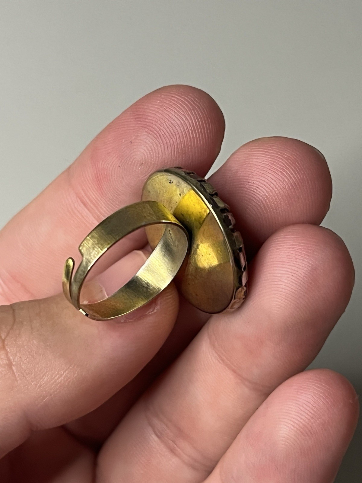 Steampunk Adjustable Ring with Soviet Watch Movem… - image 12