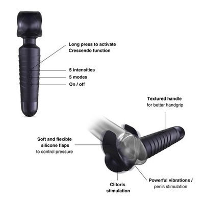 Man.Wand Evo 2-in-1 Frenulum Stimulator & Wand with Crescendo