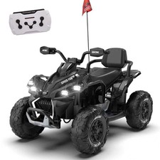24V Kids Electric ATV with Parent Control Four Wheel Shock Absorber Lights