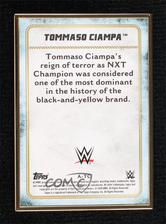 2020 Topps Transcendent Collection Framed Green /15 Tommaso Ciampa #A-TC Auto - Image 2 of 2