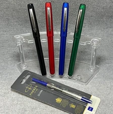 Parker Reflex Rollerball Pen + New Blue Medium Refill - Choose from 4 Colors