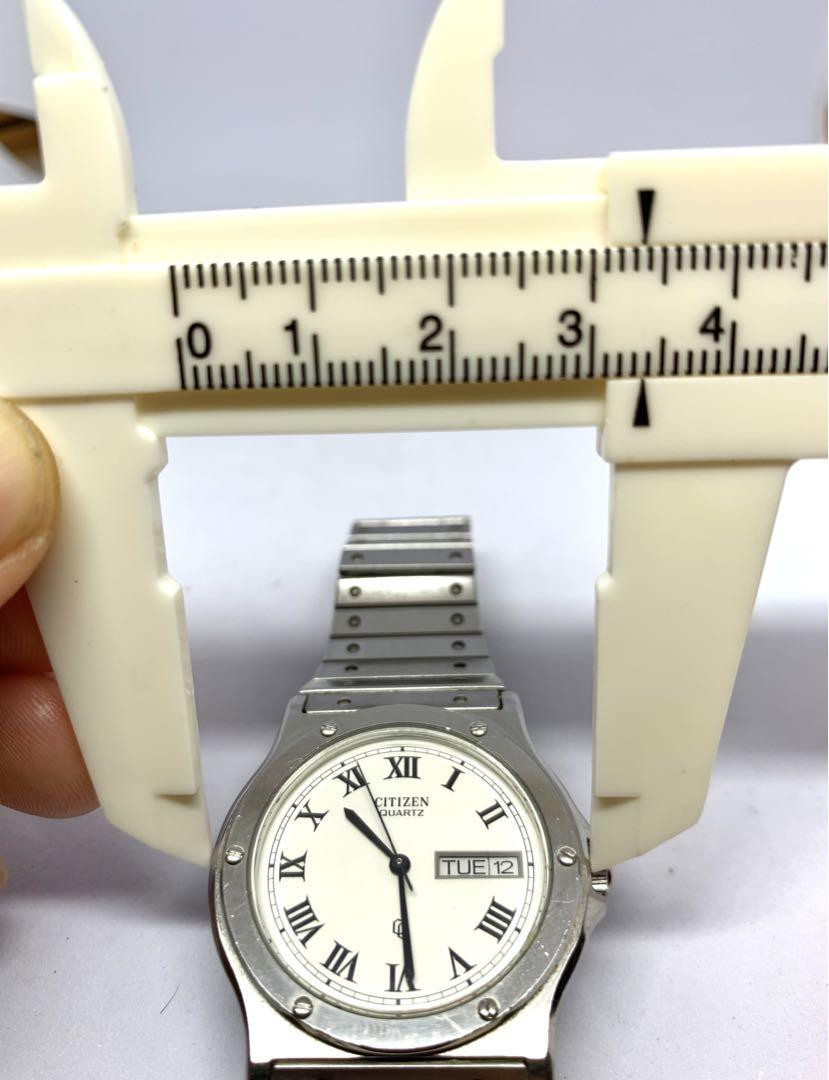Citizen 4-213815K Vintage Day Date St.Steel White Silver