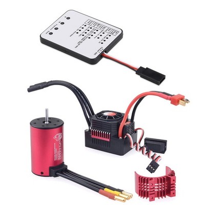 Surpass Hobby New KK Combo 3660 2600KV Brushless Motor ESC LED Programing Card