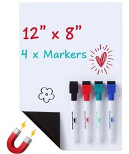 Mr. Pen- Small Magnetic Dry Erase Board Sheet for 12" x 8.3, white