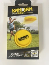 KanJam RipDisk Frisbee for Outdoor Games Official Yellow Disc