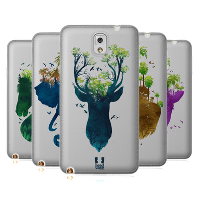 HEAD CASE DESIGNS TIERWELT SILHOUETTE SOFT GEL HANDYHÜLLE FÜR SAMSUNG HANDYS 2