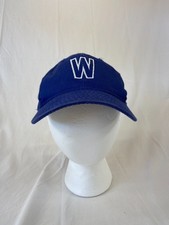 Youth Weatherford Baseball Cap Strapback Hat W Blue Canvas Outdoor Casual Wear