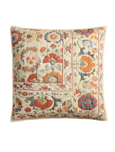 New Set of 2 Pottery Barn PENELOPE APPLIQUE HANDCRAFTED Euro Shams - Picture 5 of 5