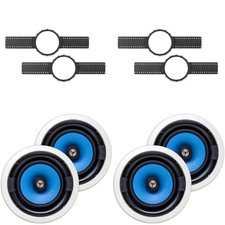 2 PAIR  MS3800 8" IN CEILING SPEAKER  INSTALL KIT PRE-CONSTRUCTION BRACK...