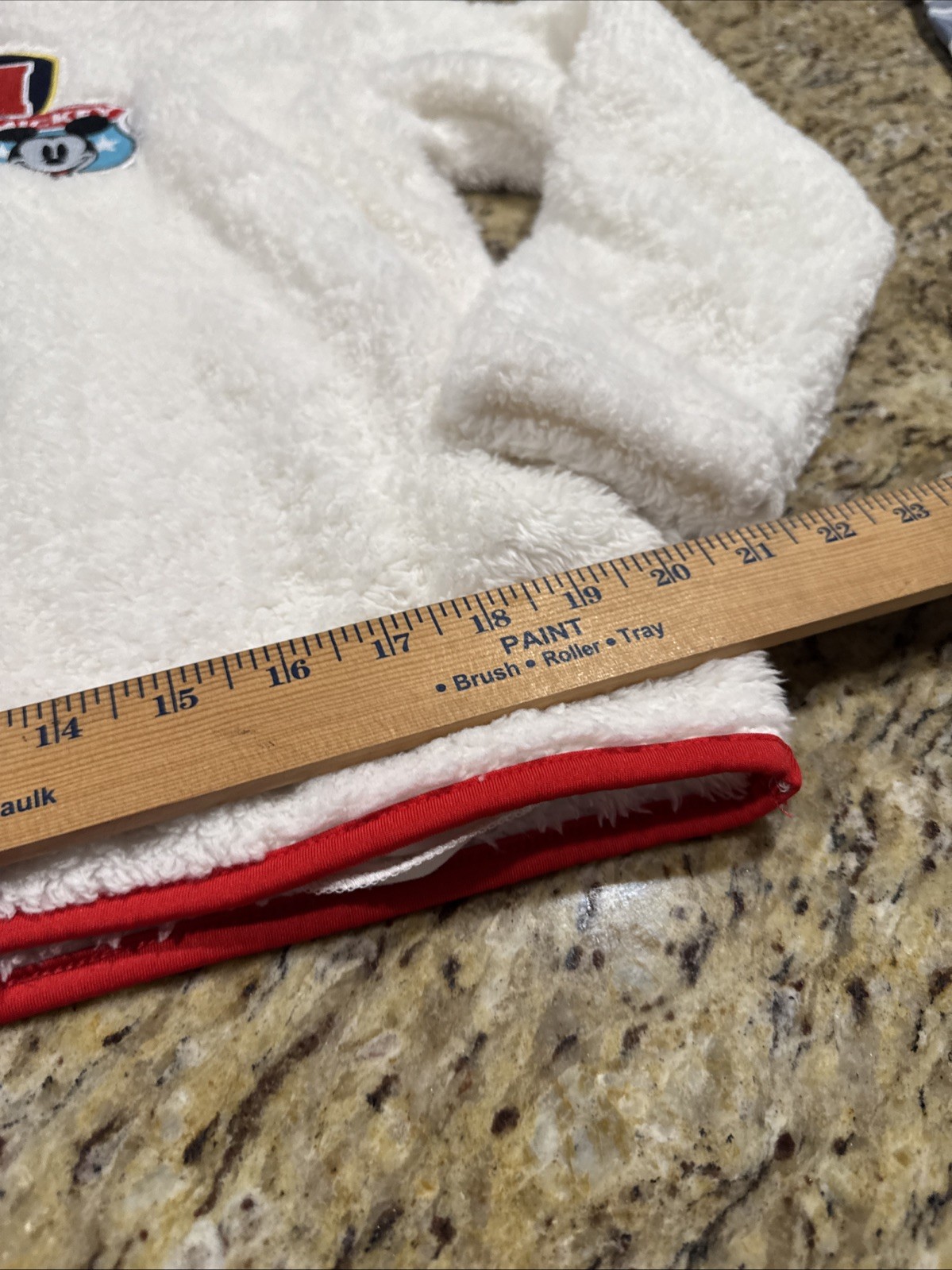 Disney Mickey Mouse Patch quarter Zip pullover Fl… - image 9