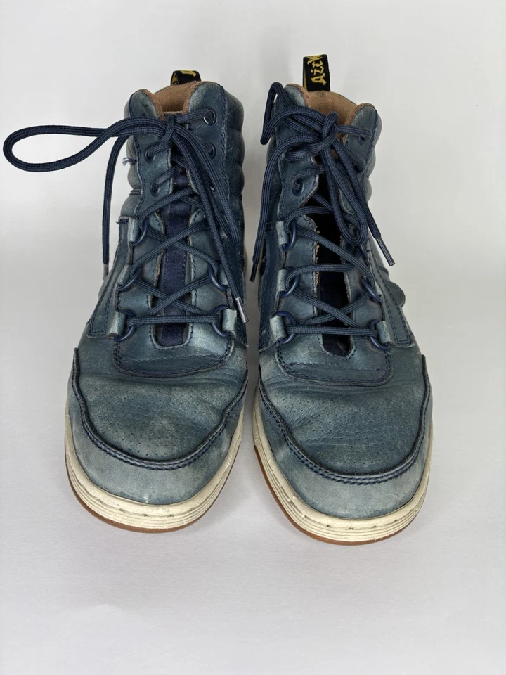 Botas deportivas DR MARTENS AIR WAIR Derry de cuero azul para hombre talla 42 EE. UU. 9 con cordones Foto 2 de 4