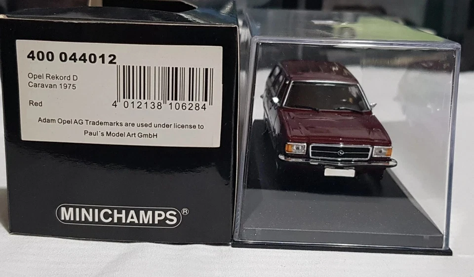 MINICHAMPS 1/43 OPEL REKORD D CARAVAN 1975 ROSSO LE 1008 pz - Immagine 3 di 4