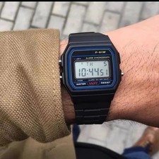 F91W Orologio Digitale Per Uomo Donna Orologio Da Polso Elettronico A Led 