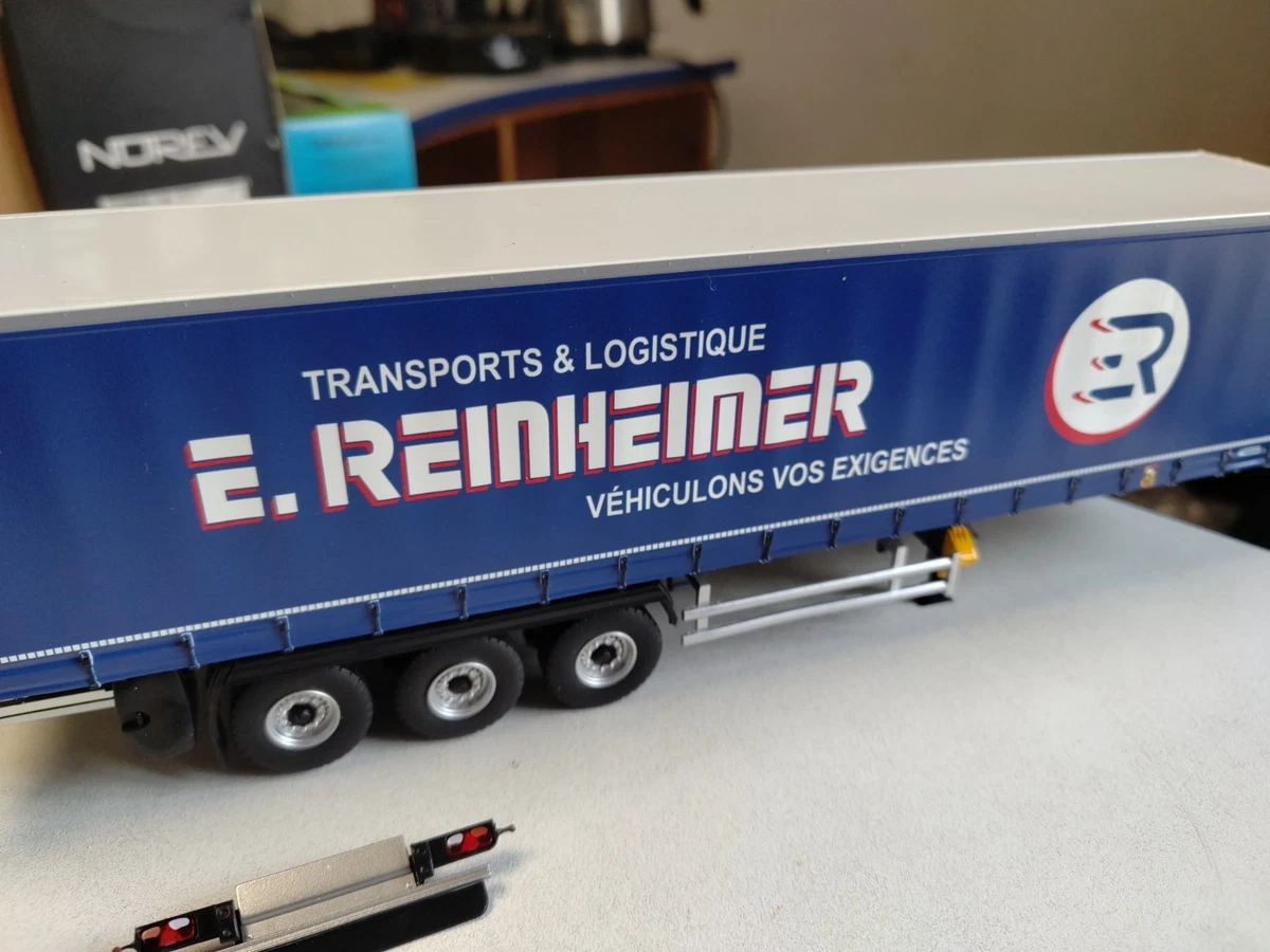 Semi-remorque Scania 400 Dimix 1/87 HO Argenté/Rouge Argenté/Rouge Semi-remorque Scania 400 Dimix 1/87 HO Argenté/Rouge Argenté/Rouge