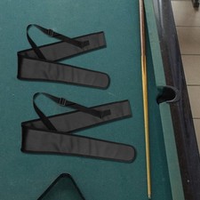 Pool Cue Bag Portable Protective Sleeve Black Billiard Gift for Men Holder