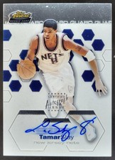 2002-03 Topps Finest Tamar Slay /999 #105 Auto RC New Jersey Nets JP2