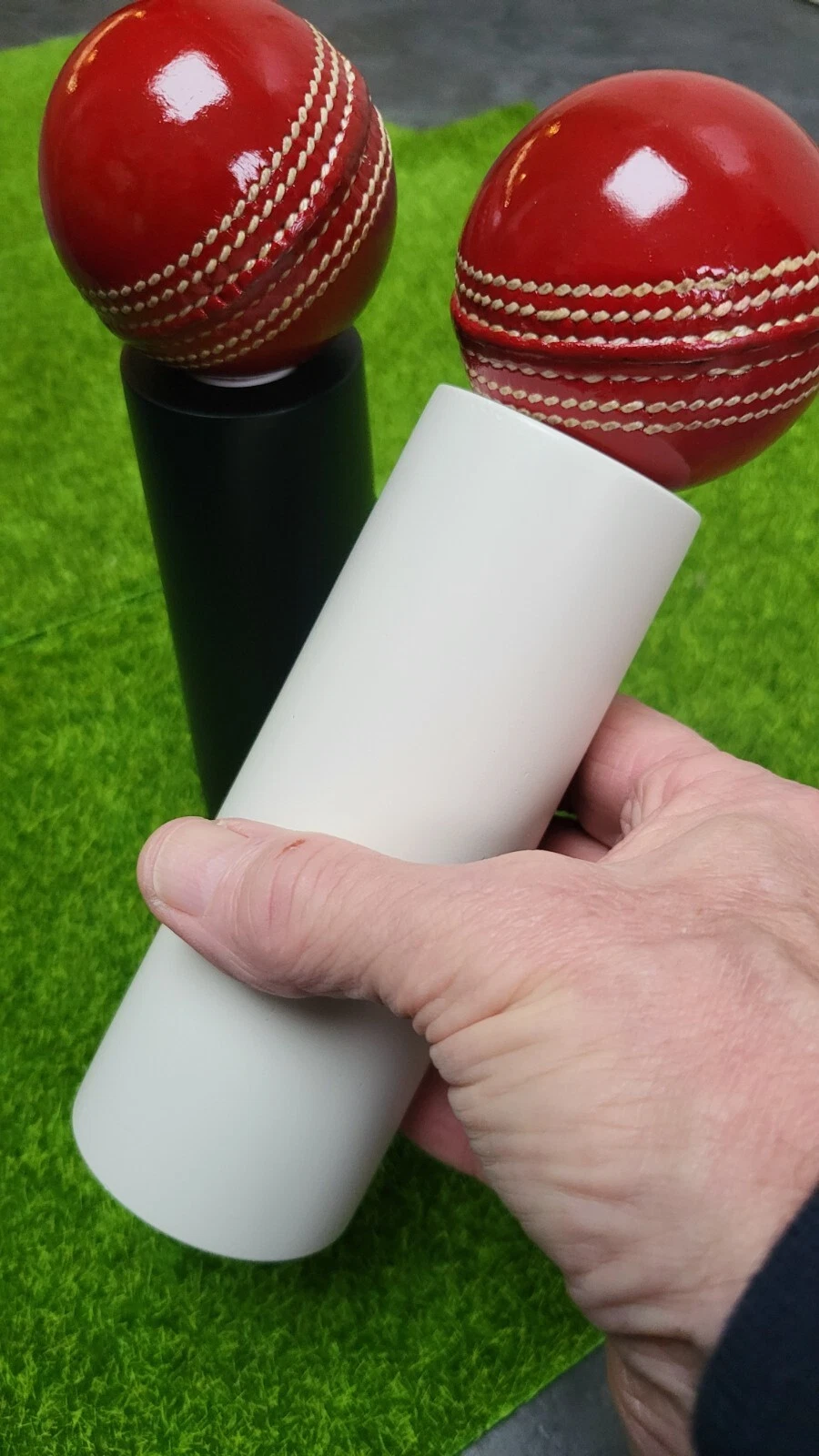 Cricket Themed Salt and Pepper Mill Set
