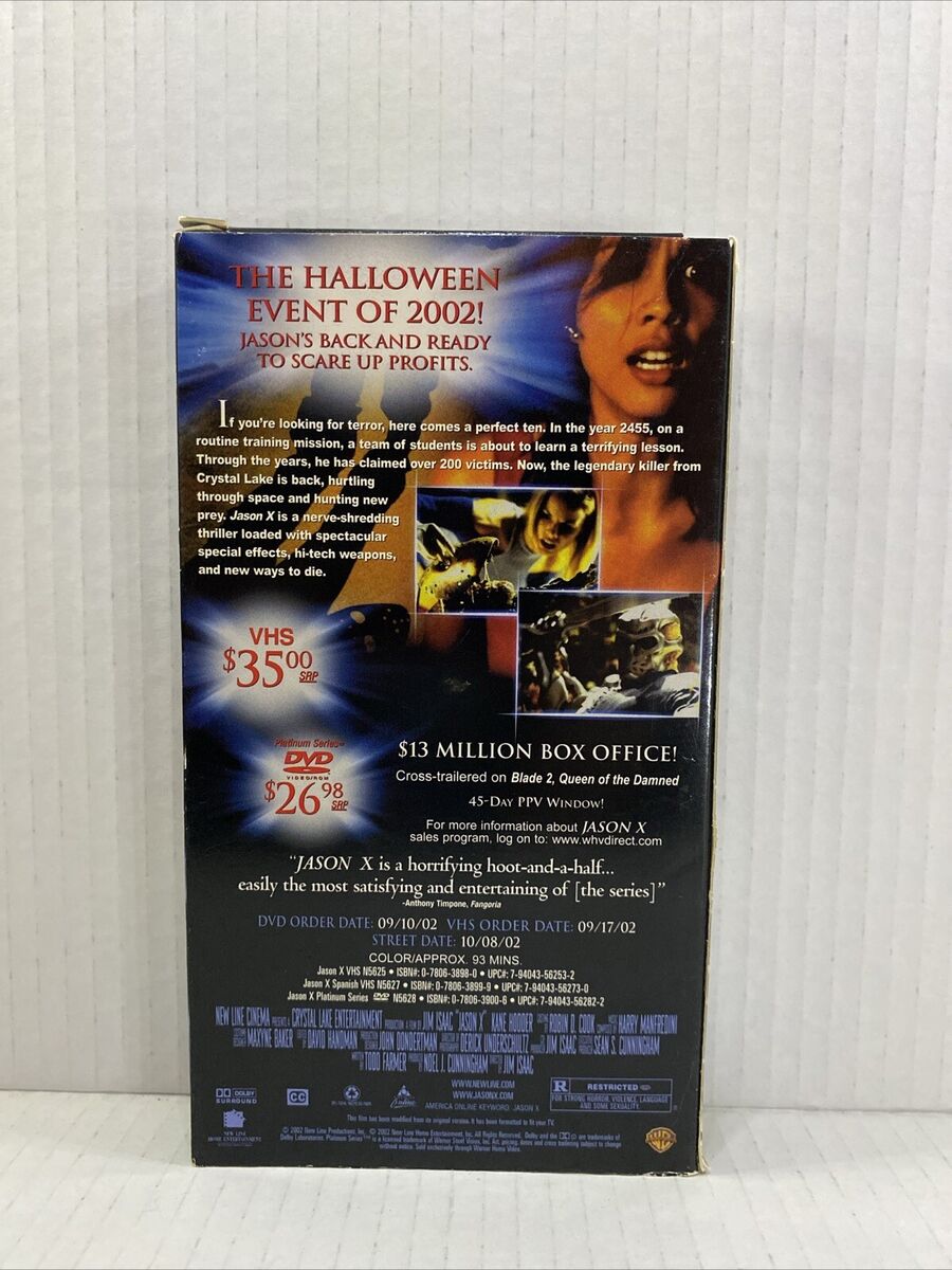 Jason X VHS RARE *For Promotional Use Only, Not For Sale Or
