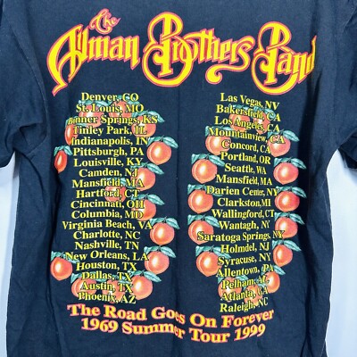 Allman Brothers Band Vintage 90's Rock Tour T-shirt concert