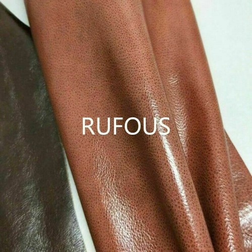 Genuine Real Leather Chestnut Fabric First Layer Cowhide Hide Cut Scrap Material - Picture 14 of 16