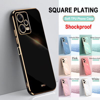 For Xiaomi Redmi 13C Note12 Pro+ 11T 11E Pro Shockproof Plating Soft TPU Case