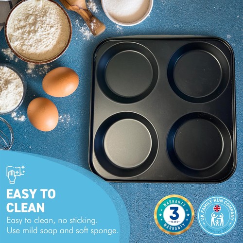 Yorkshire Puddingformen Antihaft | Backblech für 4 Yorkshire Puddings - Bild 3 von 7