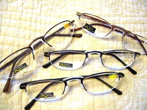 Kids Reading Glasses 1.25 ~ 3.00 Little Small Face Readers Spring Hinges R-13S - Picture 4 of 13