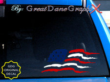 U.S. Flag Strips -Vinyl Decal Sticker -HIGH QUALITY