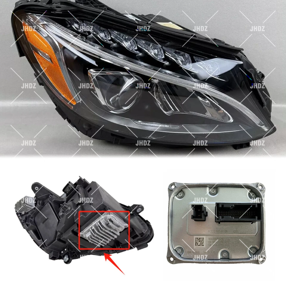 Módulo de control de faros LED OEM para Mercedes-Benz W205 C200 C300 C400 2015-2018 Foto 2 de 4