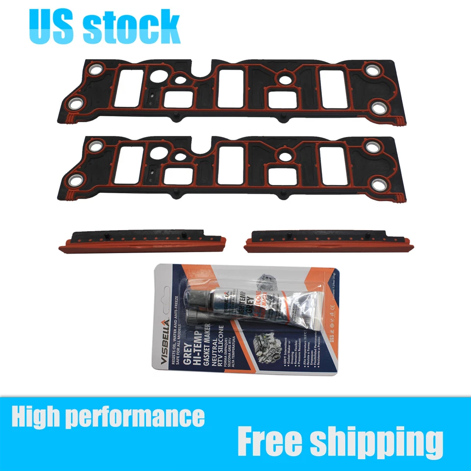 For 95-09 Buick Chevy Oldsmobile Intake Manifold Gasket Set w/ silicone sealant Foto 2 de 3