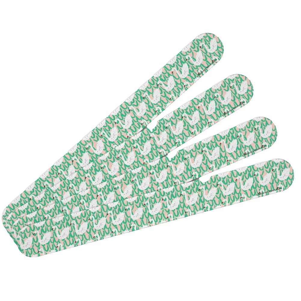 Plástico Blanco Limas para Uñas Manicura y Pedicura