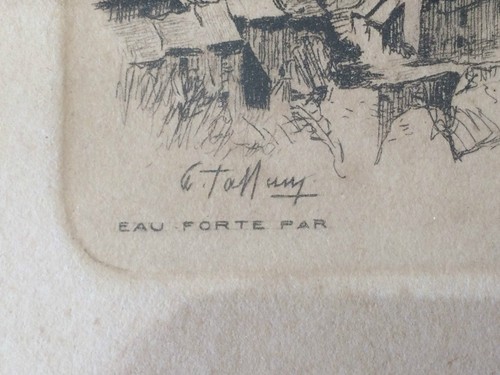 Gravure/eau forte ROCAMADOUR vue Sud d'apres CH. JAFFEUX - Picture 6 of 8