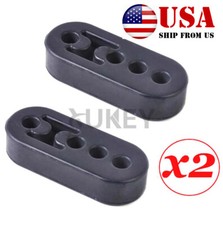 2pc Exhaust Hangers Adjustable Muffler Performance Polyurethane Rubber Universal