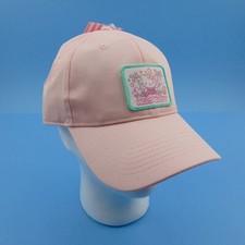 Hello Kitty Pink Baseball Cap Hat Sanrio Patch Adjustable Size Cute Kawaii