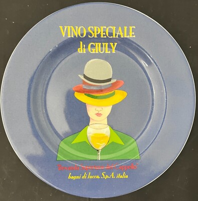Salad Plate American Atelier Cafe Milano ''Vino Speciale di Giuly'' porcelain