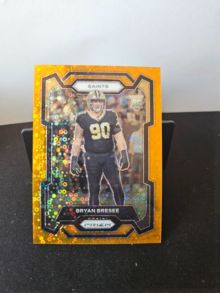 2023 Panini Prizm Bryan Bresee Rookie RC Orange Disco #372 Saints