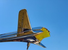 1953 Pontiac Insert For Hood Ornament Chieftain Tinted Orange Illuminated 1953 Pontiac Insert For Hood Ornament Chieftain Tinted Orange Illuminated