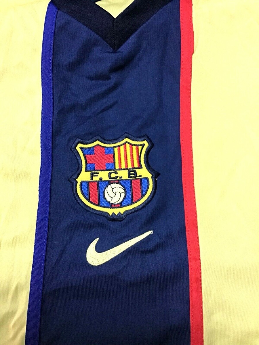 Nike FC Barcelona 2001-2002 アウェイ ユニフォーム Barcelona Away 2001-2002 Nike Away Football Shirt(XL) | eBay
