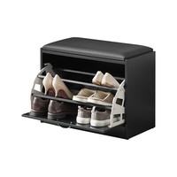 Sobuy Schuhbank Mit Sitzkissen Sitzbank Schuhregal Garderobenbank FSR16-SCH