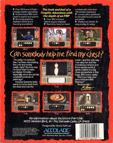 Elvira: Mistress of the Dark PC Mac Game 1990 Accolade Windows 10 11 - Picture 2 of 2