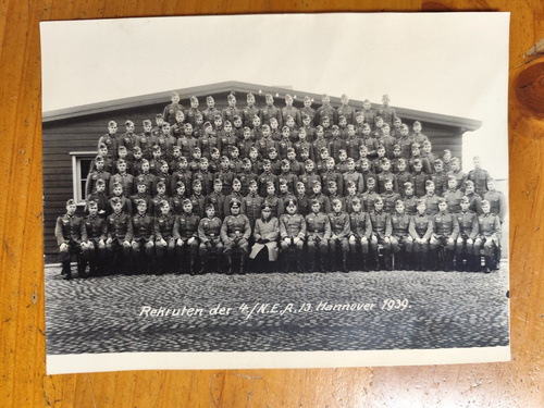 Foto Rekruten der 4. K.E.A.13.Hannover 1939 2.wk ww2 photo FG