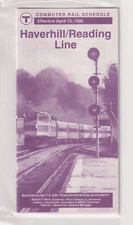 BOSTON  - MBTA         Haverhill Line     April  15, 1996     (  MINT )