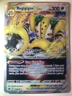 Pokemon TCG Regigigas VSTAR - 114/159 Crown Zenith Holo Ultra Rare
