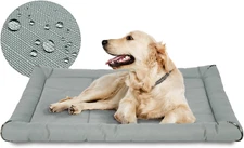 42" Oxford Waterproof Dog Bed for Metal Crates, Gray