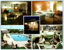 CLEVELAND, Ohio OH Roadside PARKBROOK MOTEL Ping Pong 1960s Oversize Postcard