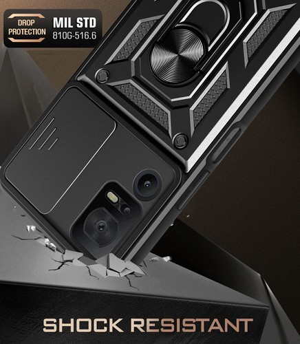 For Lively Jitterbug Smart4 Case Shockproof Ring KickStand Cover+Tempered Glass - Photo 7 sur 16