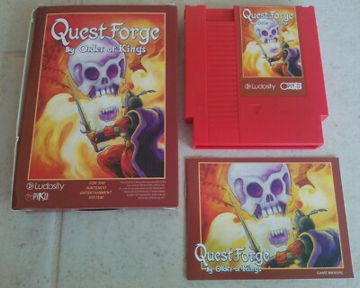 QUEST FORGE: BY ORDER OF KINGS RARE NINTENDO NES COMPLETE IN BOX RPG VIDEO GAME!