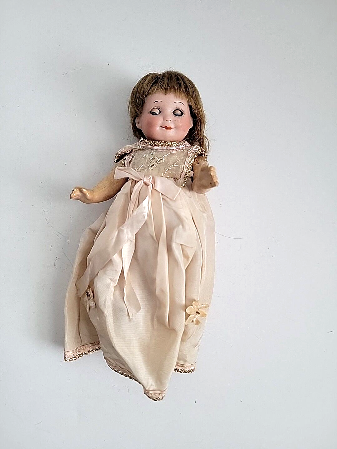 Antique German 7” Armand Marseille Nobbi Kid Googly Eyes Doll Mold 253