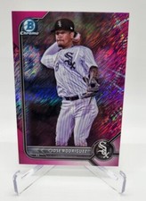 Jose Rodriguez 2022 Bowman Chrome Prospect Fuchsia Shimmer REFRACTOR # /199